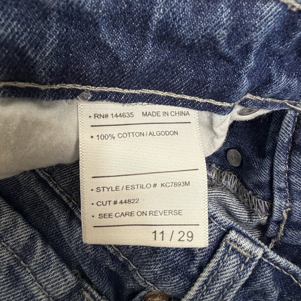 KanCan High-Rise Everyday Cargo Blue Jeans Women's Size 11‎ Wide Leg Edgy - Picture 10 of 11